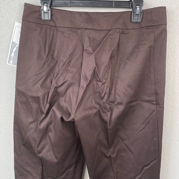 NWT Tribella Womens Brown Dress Slacks Size 10 - Picture 6 of 8